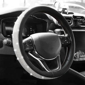 Bling Crystal Car Steering Wheel Cover